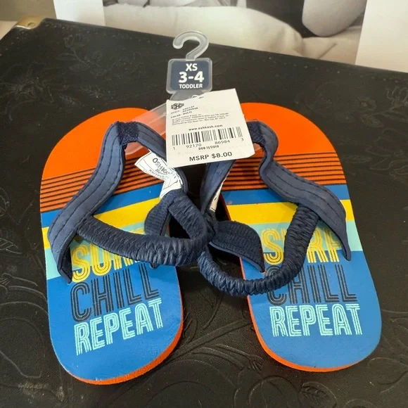 *FWP* OshKosh B'gosh Orange Chillax Sandals - Picture 1 of 4